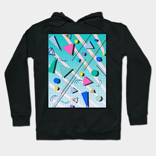 80s pop retro pattern 4 Hoodie